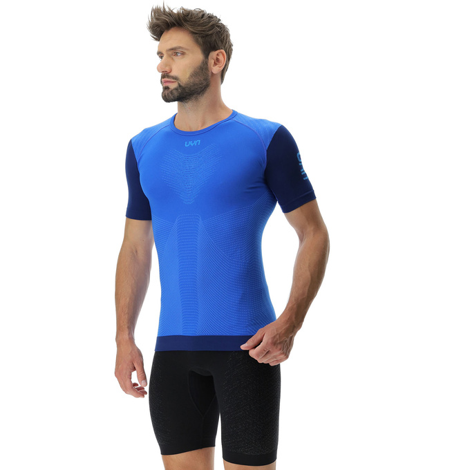 Tricou de alergare UYN Man Running PB42 OW Shirt SH_SL Strong Blue/Peacot