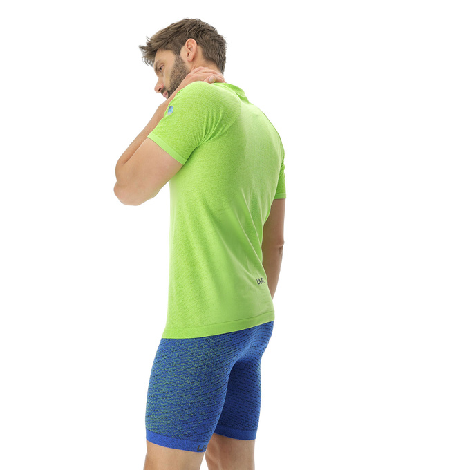 Tricou de alergare UYN Man Running Exceleration OW Shirt SH_SL Lime/Sulphur Spring