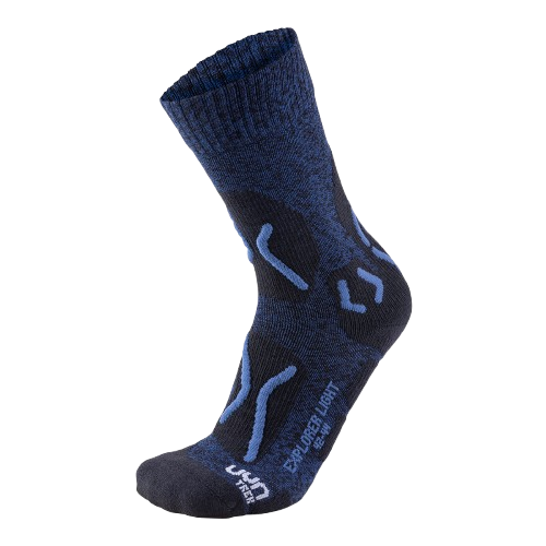 Șosete de exterior UYN Trekking Explorer Light Man Dark Blue/Indigo 