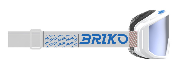 Ochelari de protecție Briko Vulcano Mask Italia White/Science Blue - 2024/25