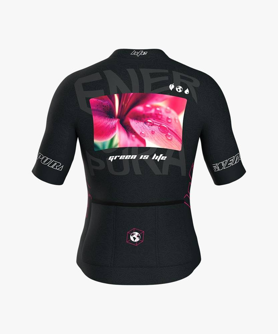 Tricou de ciclism Energiapura T-Shirt Full Zip Life Lily Black/Ragl Alexander - 2023