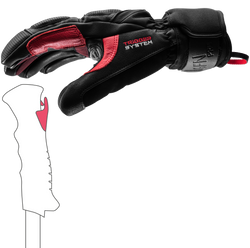 Mănuși LEKI Griffin Pro 3D Black/Red - 2025/26