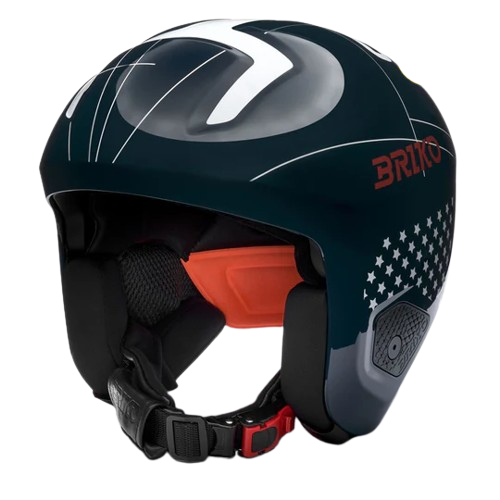 Cască Briko Vulcano 2.0 USA Shiny Blue/White - 2025/26