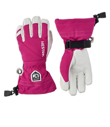 Mănuși Hestra Army Leather Heli Ski Jr. Fuchsia - 2025/26