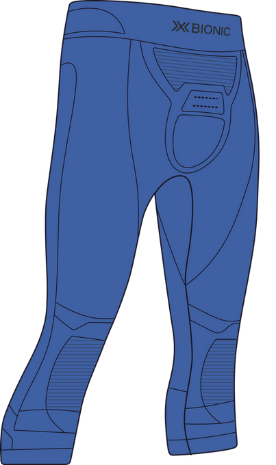 Lenjerie termică X-bionic Energizer 4.0 Pants 3/4 Men Blossom Blue/Black - 2024/25
