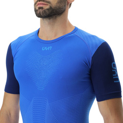 Tricou de alergare UYN Man Running PB42 OW Shirt SH_SL Strong Blue/Peacot