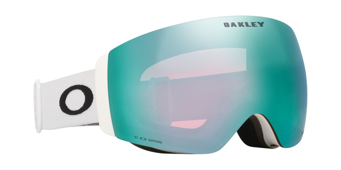 Ochelari de schi Oakley Flight Deck Pro M Matte White/Prizm Snow Sapphire Iridium + Additional lens Prizm Snow Iced Iridium - 2025/26