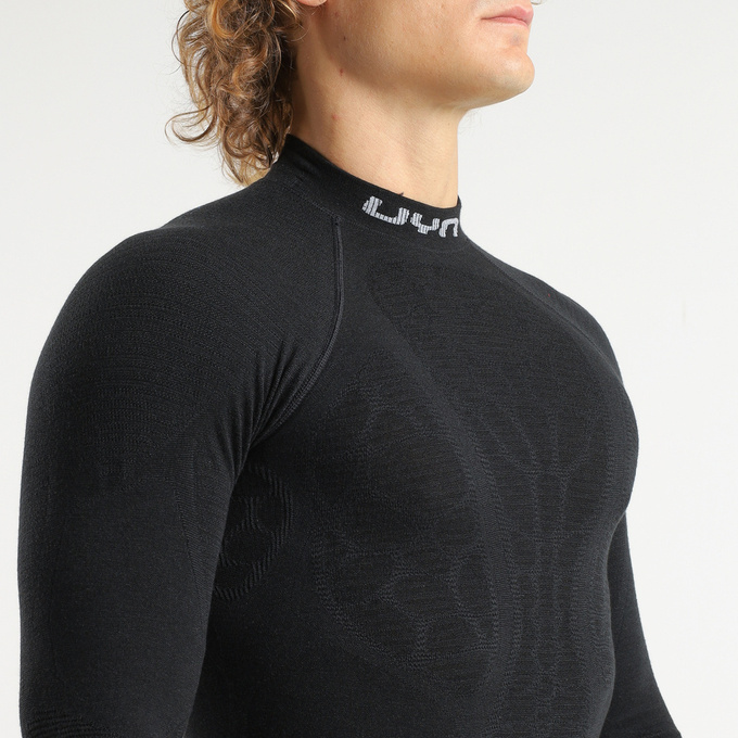 Lenjerie termică UYN Man Elevatyon Biomorph UW Shirt Long SL Turtle New Neck Black - 2025/26