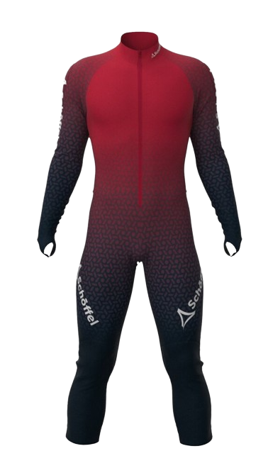 Cauciuc de schi Schoffel Team Racesuit Unisex Chinese Red - 2024/25