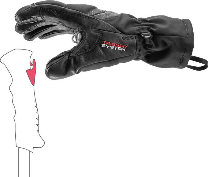 Mănuși LEKI Griffin Base 3D Women Black - 2025/26