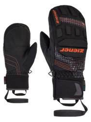 Mănușă Ziener Lauron AS PR Mitten Junior Glove Black Orange Pop Print - 2023/24