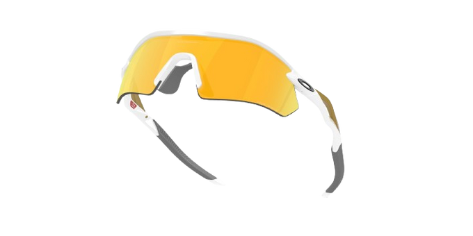 Ochelari Oakley Radar Plate Polished White/Gold Frame/Prizm 24K Polarized Lenses