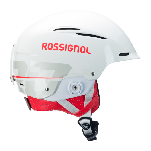 Cască  Rossignol Hero Slalom Impacts White + Chinguard - 2025/26