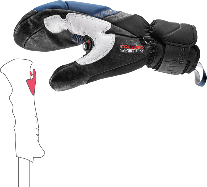 Mănuși LEKI Griffin Base 3D Mitt Black/Marine - 2025/26