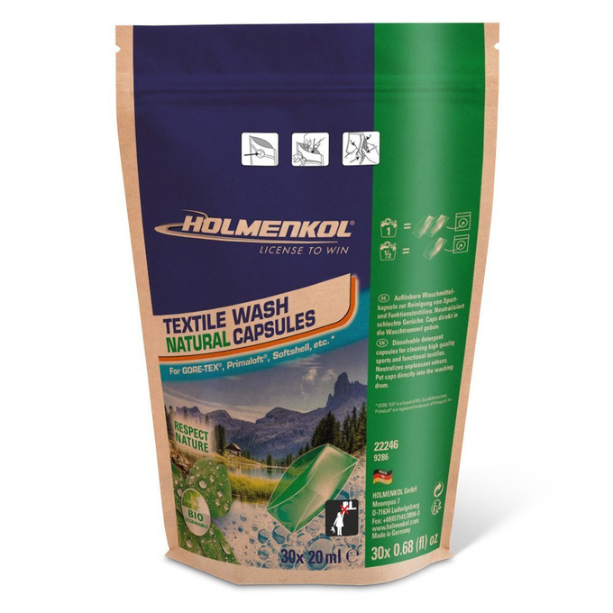 Holmenkol Textile Wash Natural Capsule 30 stc