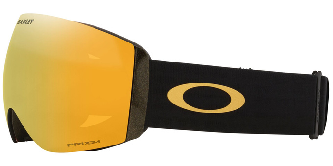 Ochelari de schi Oakley Flight Deck Pro L Mettalic Black Gold/Prizm 24K + Additional lens Prizm Snow Iced Iridium - 2025/26