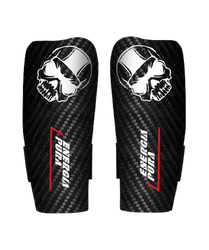 Protectori pentru antebraț Energiapura Round Carbon Competition Senior Black/White Skull/Red - 2024/25