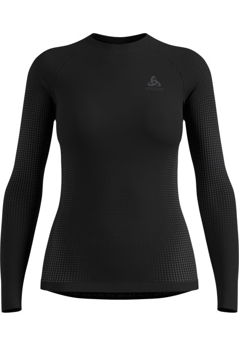 Tricou Termic Odlo Perfomance Warm BL Top Crew Neck L/S Woman Black - 2025/26