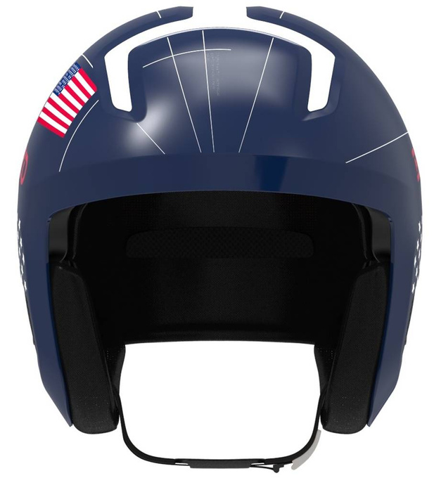 Cască Briko Vulcano 2.0 USA Shiny/Blue White - 2024/25