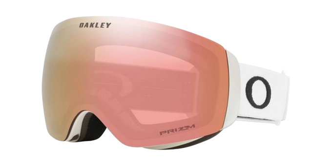 Ochelari de schi Oakley Flight Deck M Matte White/Prizm Rose Gold - 2025/26