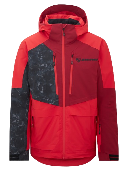 Geaca de schi Ziener Trivor Man Padded Red Black Foggy Print - 2025/26