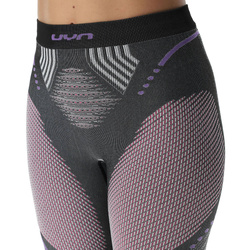Lenjerie de corp termică UYN Woman Evolutyon UW Pants Long Melange Anthracite Melange/Raspberry/Purple - 2023/24