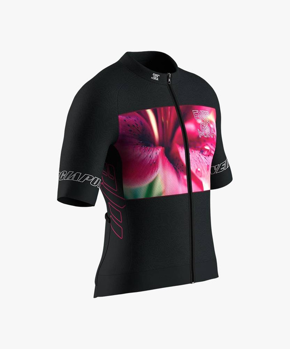 Tricou de ciclism Energiapura T-Shirt Full Zip Life Lily Black/Ragl Alexander - 2023