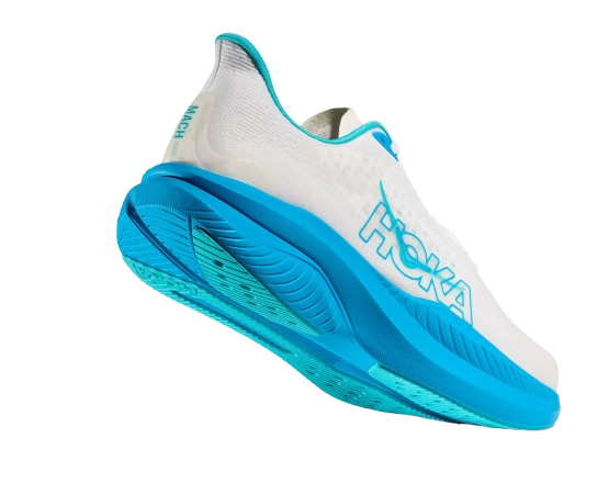 Pantofi bărbați Hoka Mach 6 White/Skyward Blue
