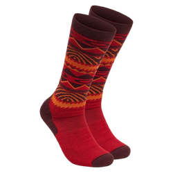 Șosete de schi Oakley Wandrelust Perf Socks 2.0 Grenache Norway Pattern