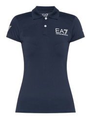 Tricou Emporio Armani Woman Jersey Polo Navy Blue