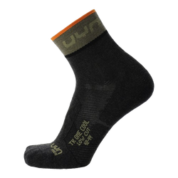 Șosete de exterior UYN Man Trekking One Low Cut Socks Anthracite/Green