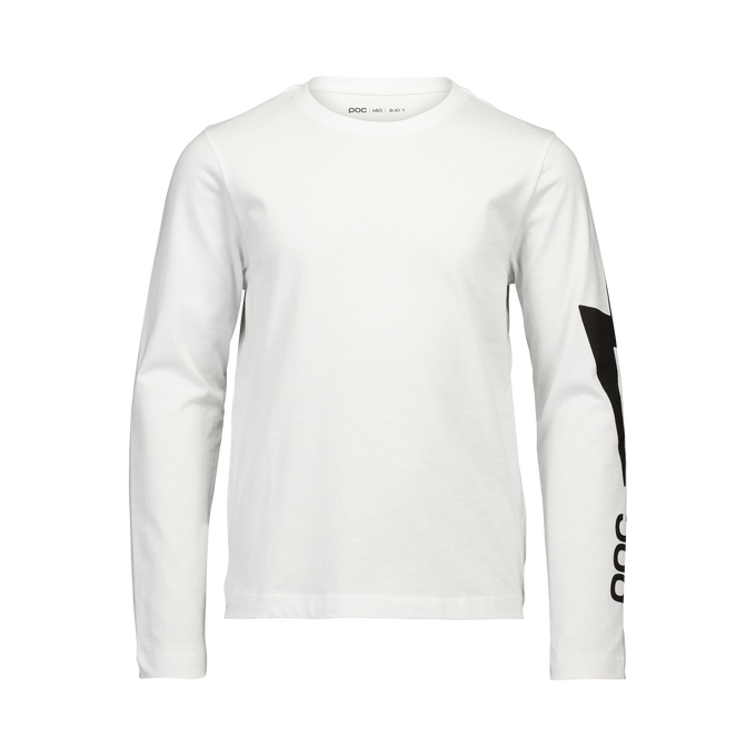 Tricou POC L/S Tee Jr Blixten White - 2025/26