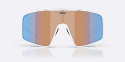 Ochelari de vedere BLIZ P001 Frame Matte White with N_O_N Coral/Orange Mirror Blue Lenses