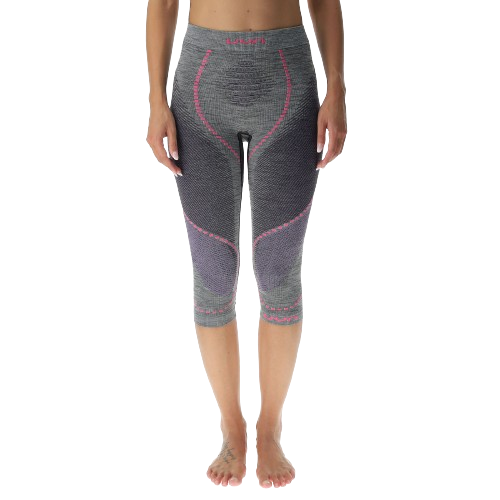 Pantaloni UYN Woman Ambityon UW Pant Medium Melange Black Melange/Purple/Raspberry - 2024/25