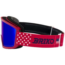 Ochelari de protecție Briko Frostbite USA Matt Red/Tanganora Blue - 2025/26
