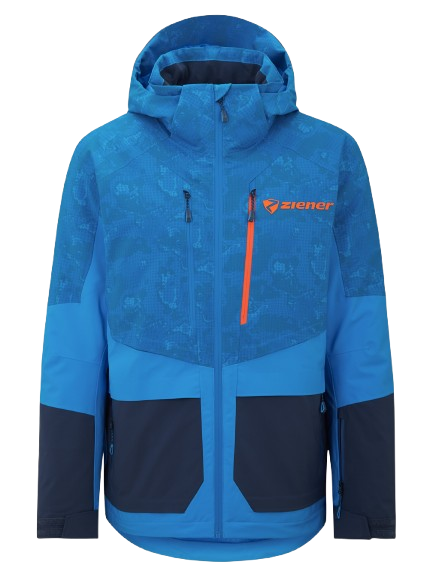 Geaca de schi Ziener Trivor Man Padded Blue Foggy Print Dark Navy - 2025/26