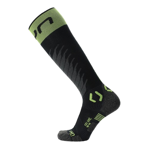 Șosete de schi UYN Man Ski One Merino Socks Black/Lime - 2025/26