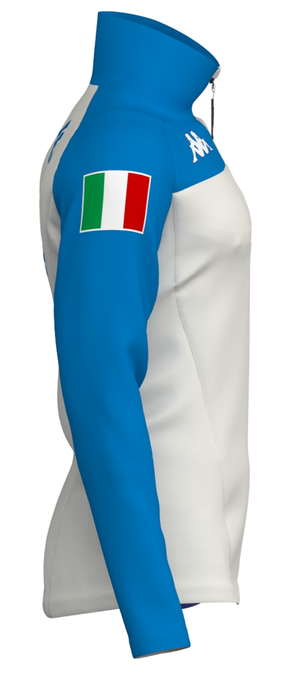 Jachetă Polar Kappa 6CENTO 687BK ITA White Coconut/Blue - 2024/25
