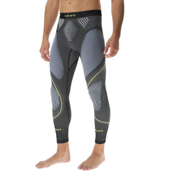 Lenjerie de corp termică UYN Man Evolutyon UW Pant Long Melange Anthracite Melange/Blue/Yellow Shiny - 2023/24