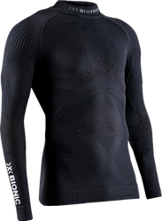 Cămașă termică X-bionic Energy Accumulator 4.0 Shirt Turtle Neck LG SL Men Opal Black/Arctic White - 2024/25
