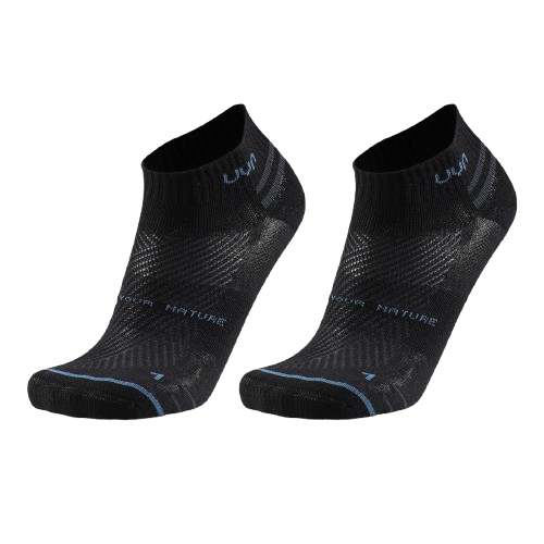 Șosete de exterior UYN Unisex All Round Low Cut 2Pack Black/Black