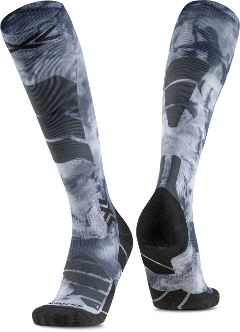 Șosete de schi X-socks SKI EXPERT WILD OTC TIEDYE X BLACK/X WHITE - 2025/26