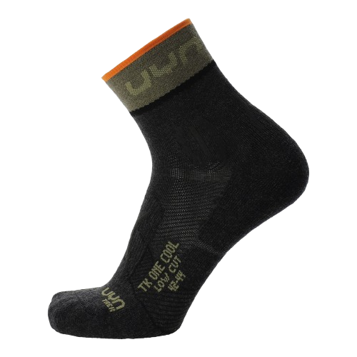 Șosete de exterior UYN Man Trekking One Low Cut Socks Anthracite/Green