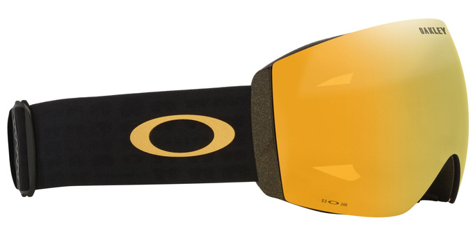 Ochelari de schi Oakley Flight Deck Pro M Mettalic Black Gold/Prizm 24K + Additional lens Prizm Snow Iced Iridium - 2025/26