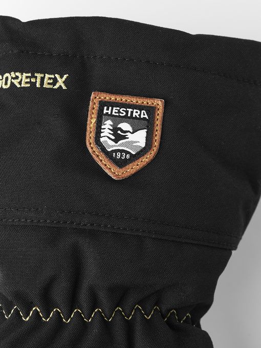 Mănuși Hestra Army Leather Gore-Tex Mitt Black/Natural Grey - 2025/26