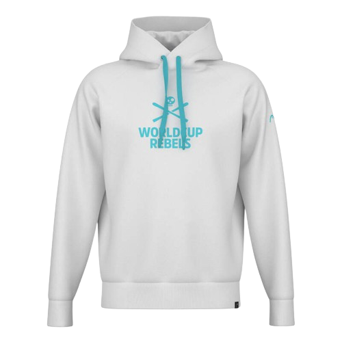Tricoul cu glugă HEAD Race Hoodie White - 2024/25