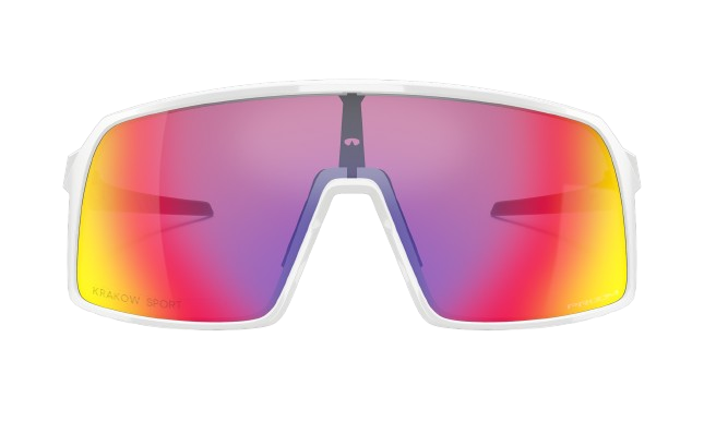Oakley Sutro Custom Polished White Frame / Prizm Road Iridium Lenses