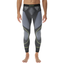 Lenjerie de corp termică UYN Man Evolutyon UW Pant Long Melange Anthracite Melange/Blue/Yellow Shiny - 2023/24