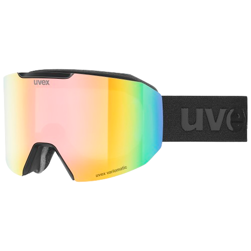 Uvex Evidnt ATTRACT Small V Black Matt/Mirror Rainbow + spare lens - 2025/26