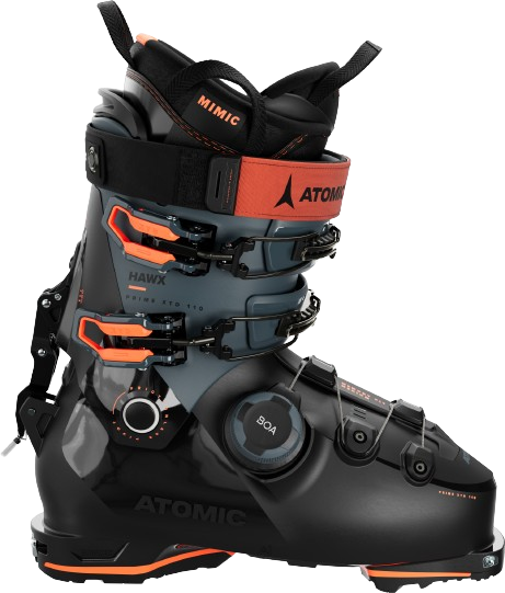 Clăpari de schi Atomic Hawx Prime XTD 110 BOA GW Black/Storm/Orange – 2024/25